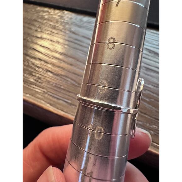 NEW JAMES MICHELLE STERLING SILVER TI AMO OPEN HEART RING; SIZE 9.5 - Picture 4 of 4